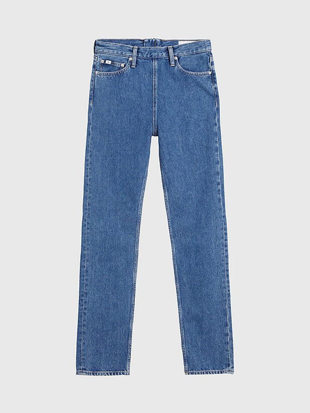 denim medium authentische slim straight jeans für damen - calvin klein jeans