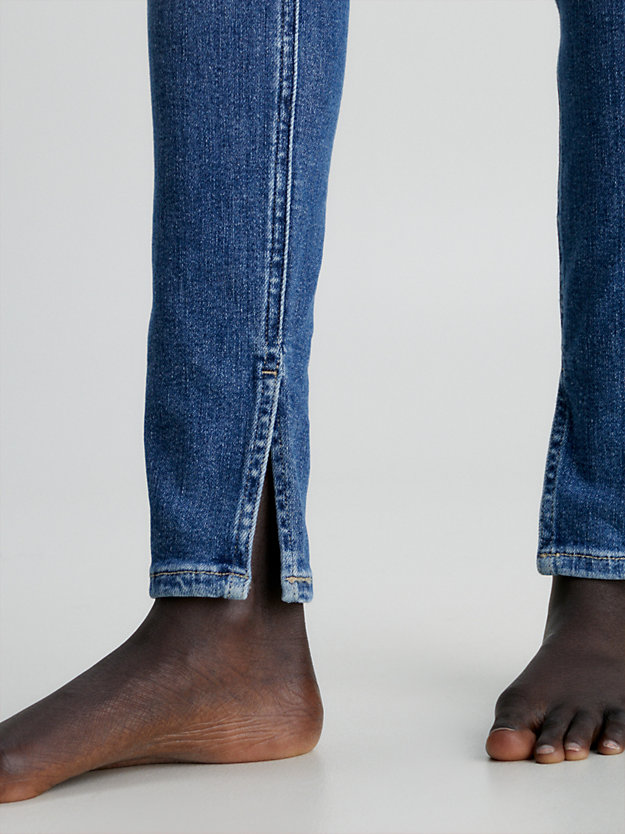 jeans high rise super skinny tobilleros denim dark de mujer calvin klein jeans