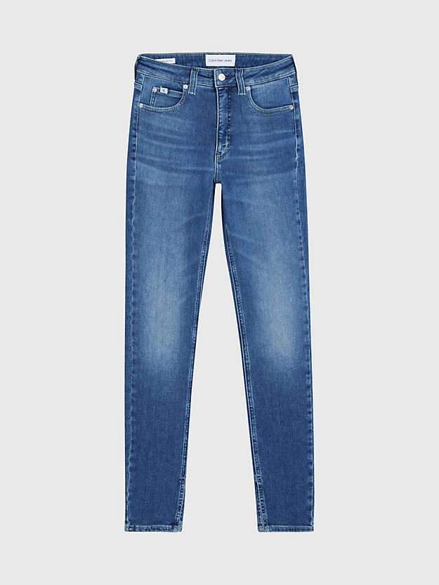 jean super skinny taille haute longueur cheville denim dark pour femmes calvin klein jeans