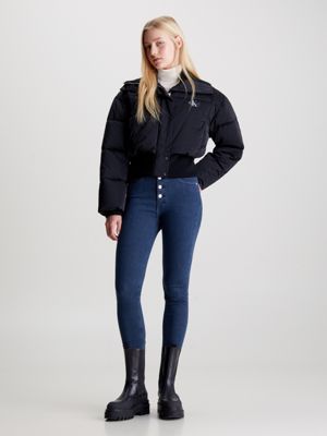 denim light high rise super skinny ankle jeans für damen - calvin klein jeans