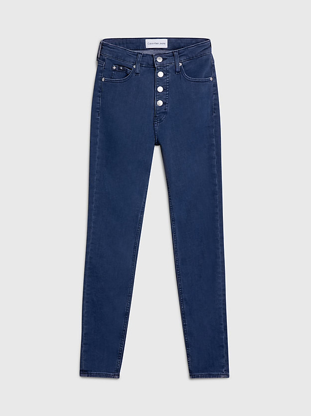 jean super skinny taille haute longueur cheville denim light pour femmes calvin klein jeans