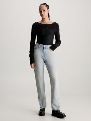 Button Hem Mom Jeans Calvin Klein® | J20J2217931AA