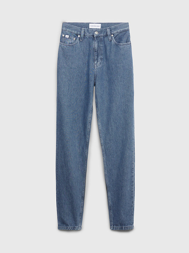 grey mom jeans voor dames - calvin klein jeans