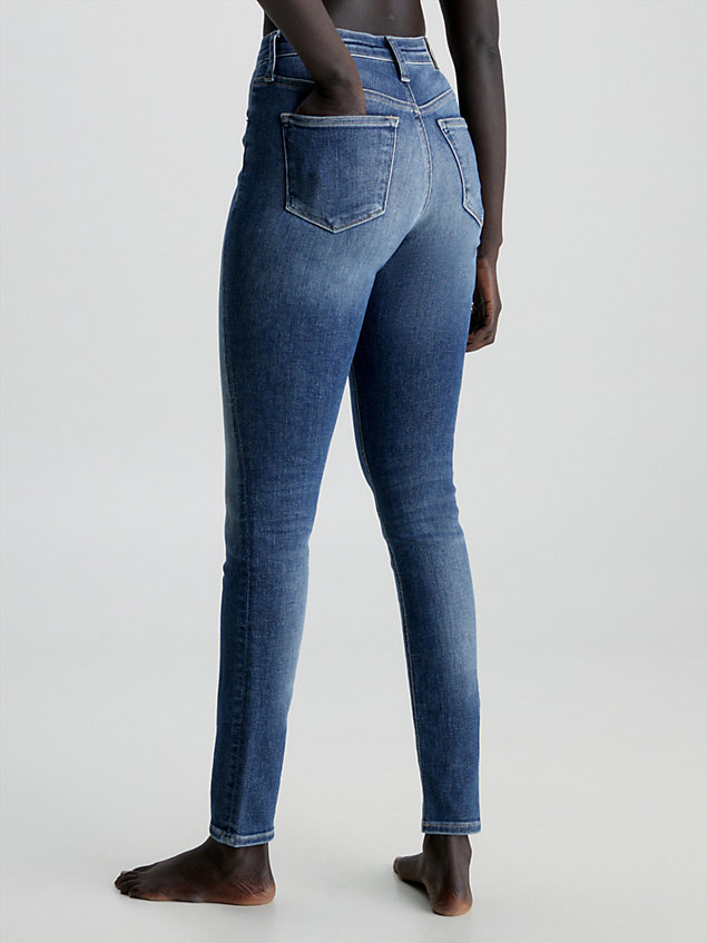 high rise skinny jeans blue da donna calvin klein jeans