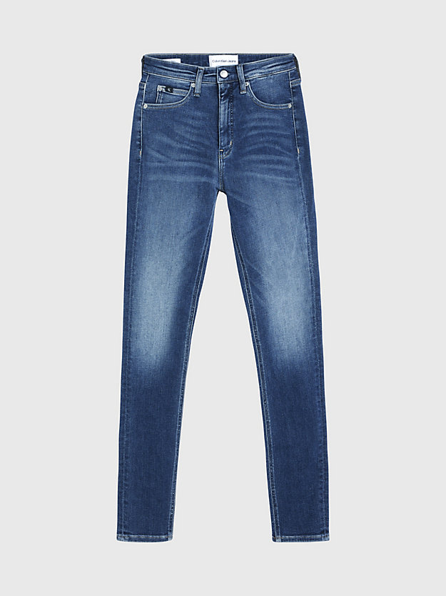 denim dark high rise skinny jeans für damen - calvin klein jeans