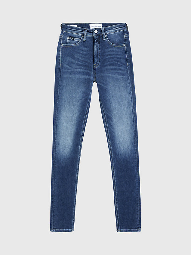 blue jeansy high rise skinny dla kobiety - calvin klein jeans
