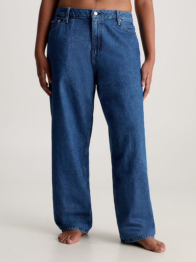 denim medium 90's straight jeans für damen - calvin klein jeans