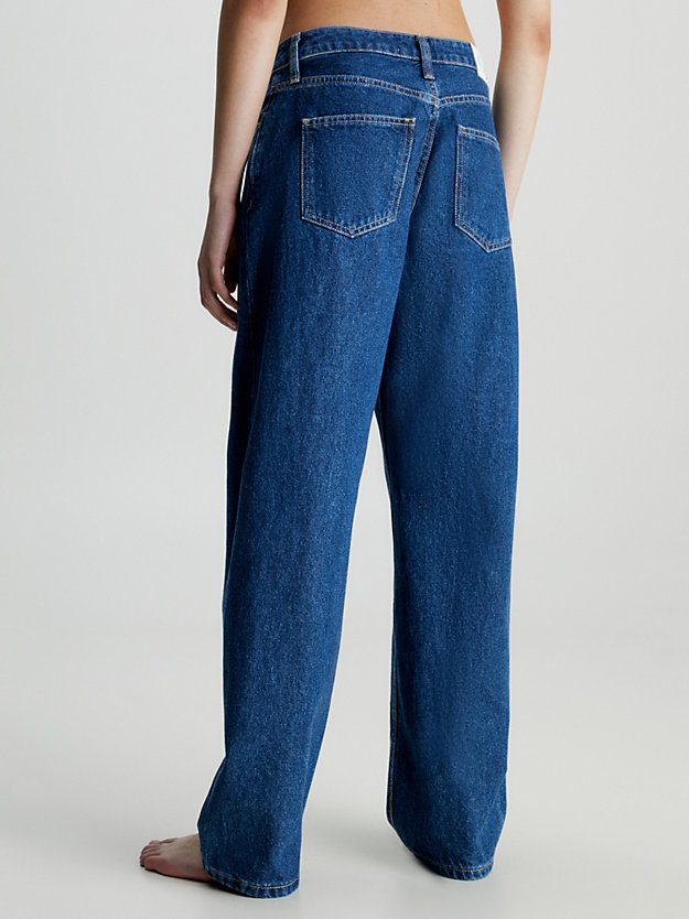 denim medium jeansy straight w stylu lat 90. dla kobiety - calvin klein jeans