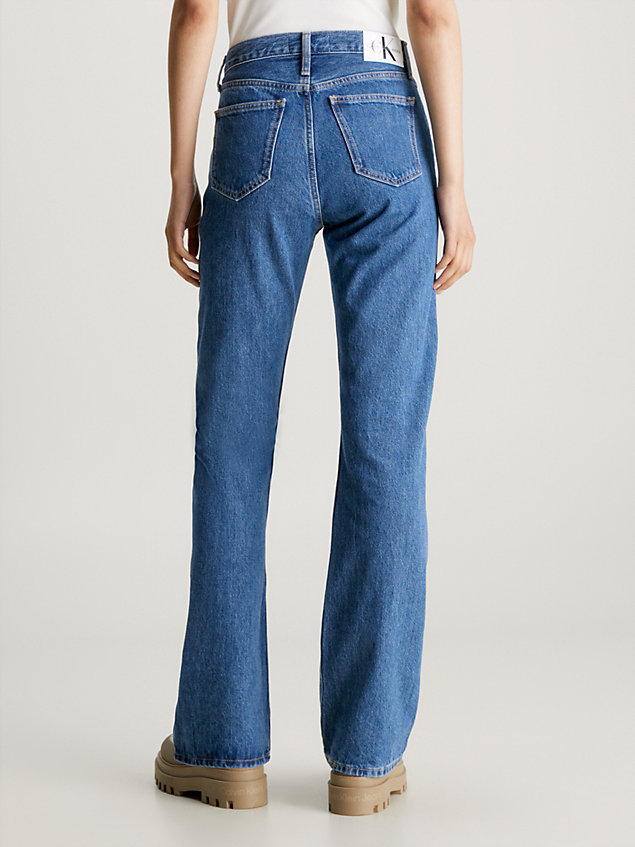 jean bootcut authentique blue pour femmes calvin klein jeans