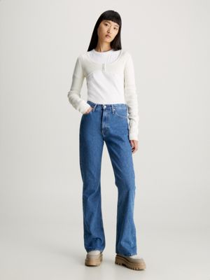 Calvin klein women's outlet boot cut jeans