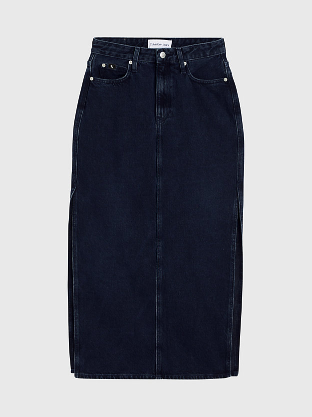 denim dark denim maxi skirt for women calvin klein jeans
