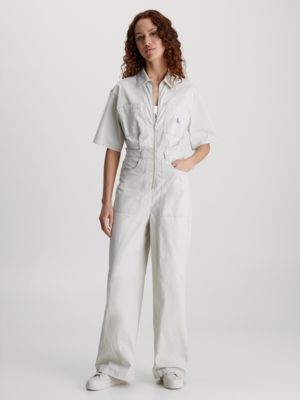 Cotton Canvas Utility Jumpsuit Calvin Klein® | J20J221826ACF