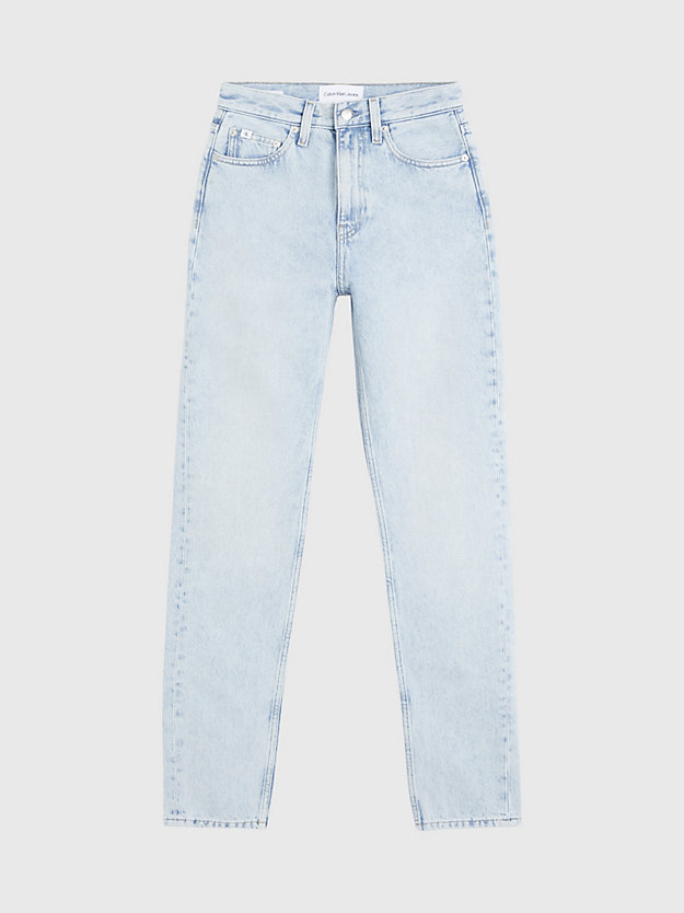 authentic slim straight jeans denim light da donna calvin klein jeans
