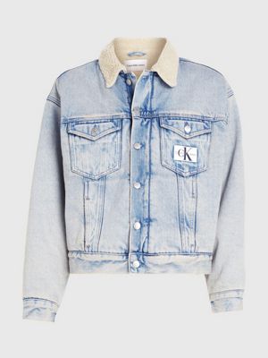 Calvin klein sherpa denim hot sale jacket