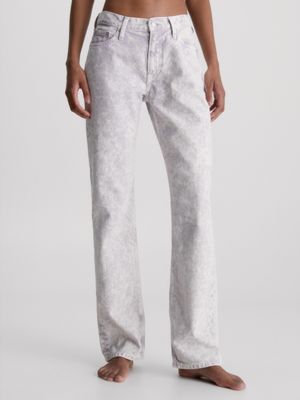 Low Rise Straight Jeans Calvin Klein®