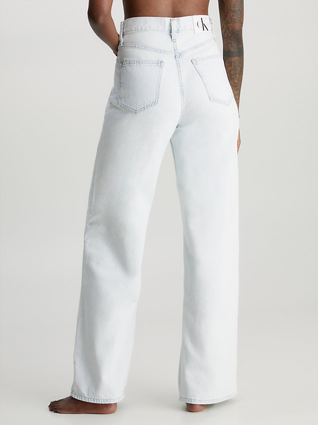 jean relaxed high rise denim pour femmes calvin klein jeans