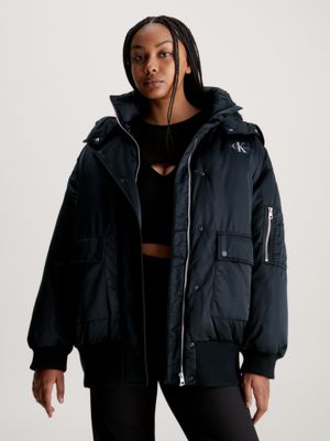 Calvin mit | Klein® Bomberjacke Kapuze J20J221879BEH Oversized