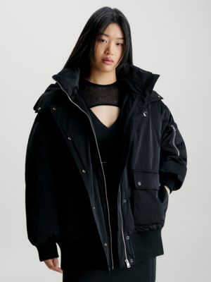 Oversized Hooded Bomber Jacket Calvin Klein® | J20J221879BEH