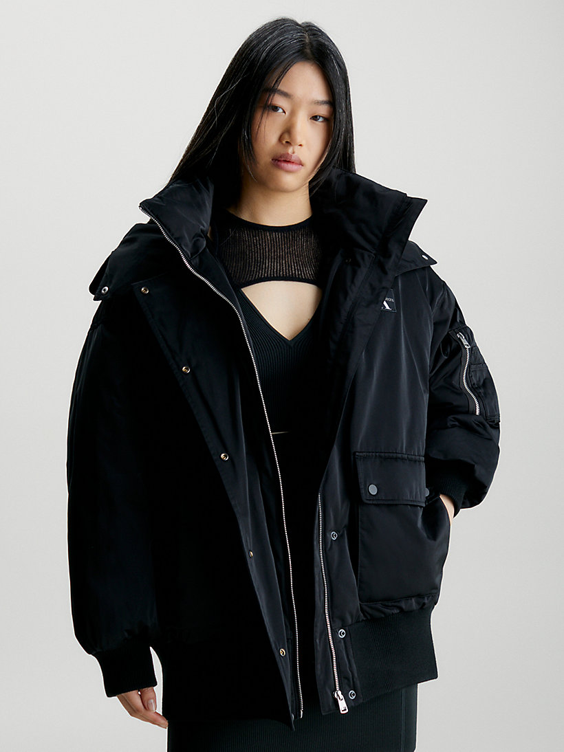 Oversized Hooded Bomber Jacket Calvin Klein® | J20J221879BEH