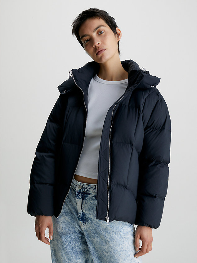  oversized ck quilted down jacket for women calvin klein jeans
