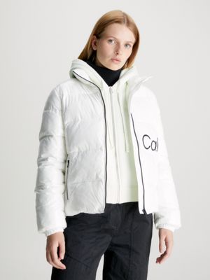 High Shine Fitted Puffer Jacket Calvin Klein J20J221885YBI