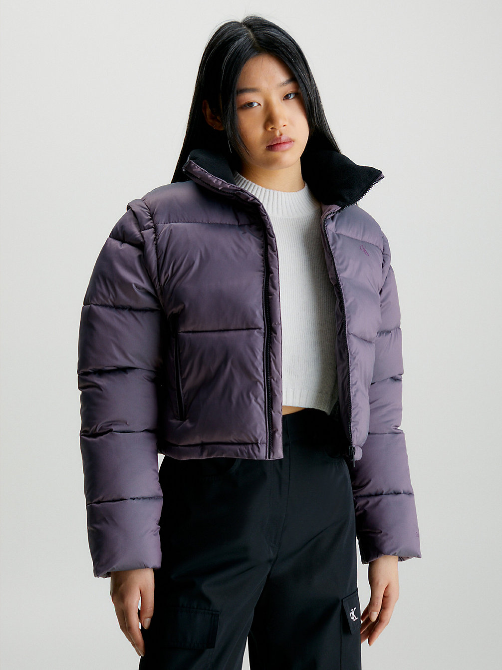 METALLIC AMARANTH 2-In-1 Puffer Jacket undefined women Calvin Klein