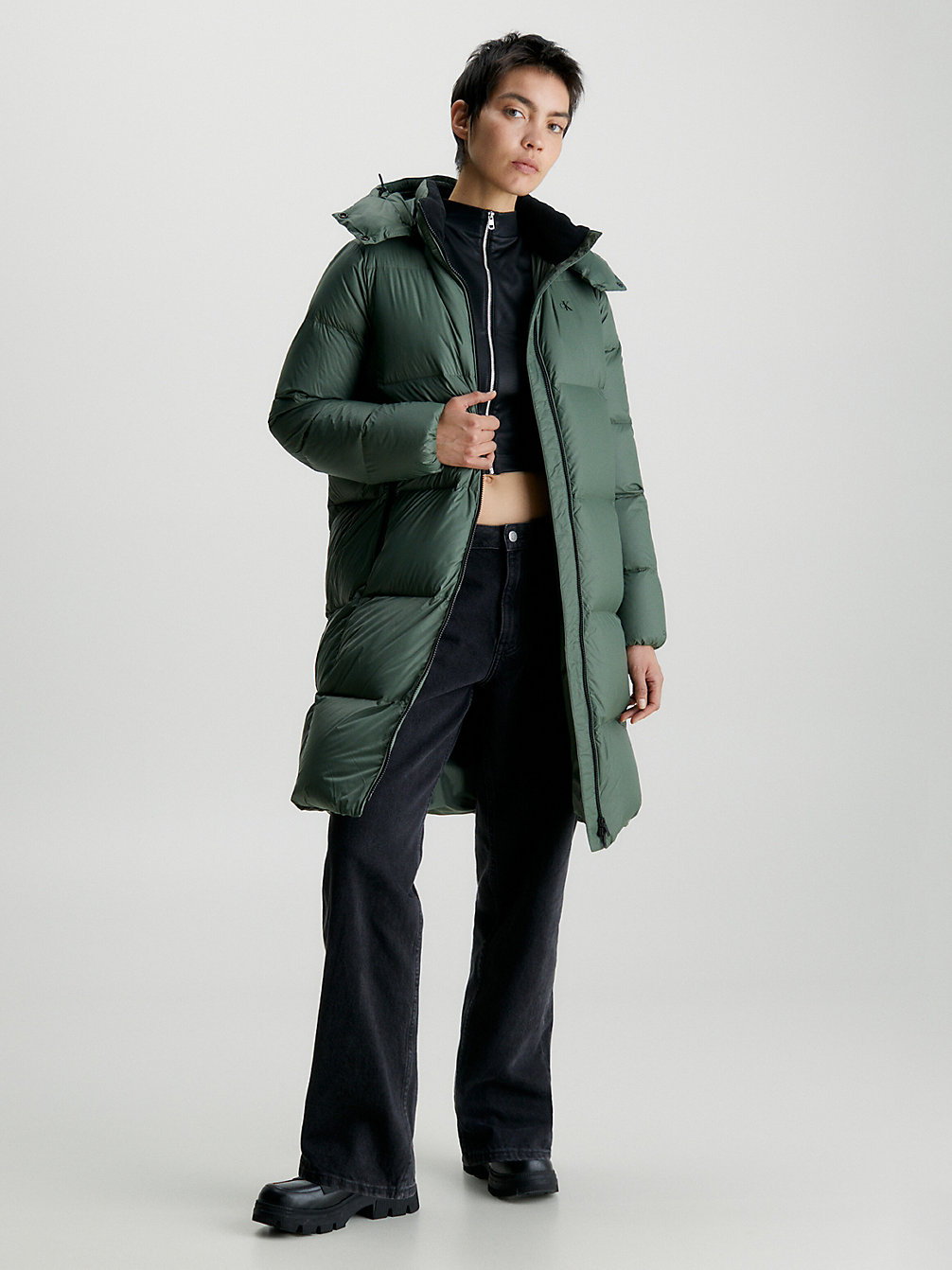 THYME Relaxed Down Puffer Coat undefined women Calvin Klein