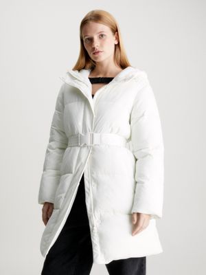 Calvin klein 2024 white coat