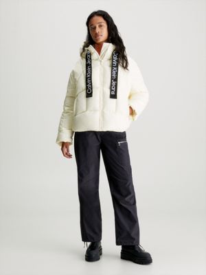 Calvin klein deals short puffer jacket