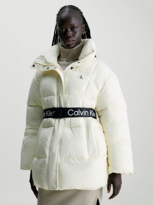 Calvin klein puffer on sale jacket plus size