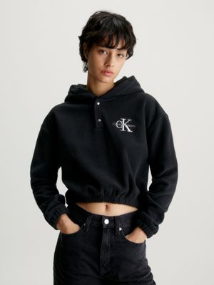 Ck cropped clearance hoodie