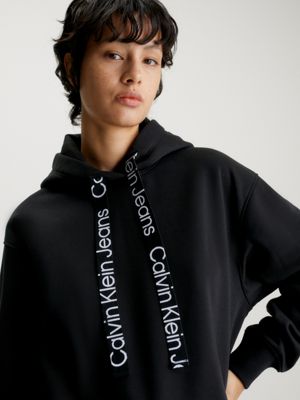 Oversized Logo Tape Hoodie Calvin Klein® | J20J221942BEH