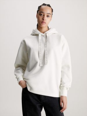 Calvin klein hot sale tape neck hoodie