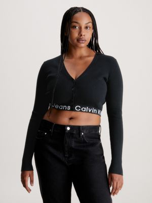 Calvin klein cheap cropped cardigan