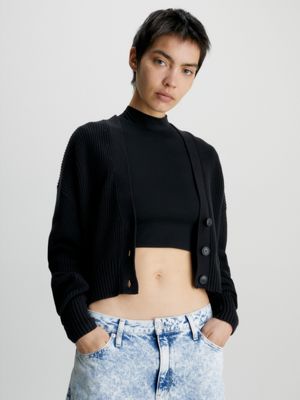 Calvin klein hot sale cropped cardigan