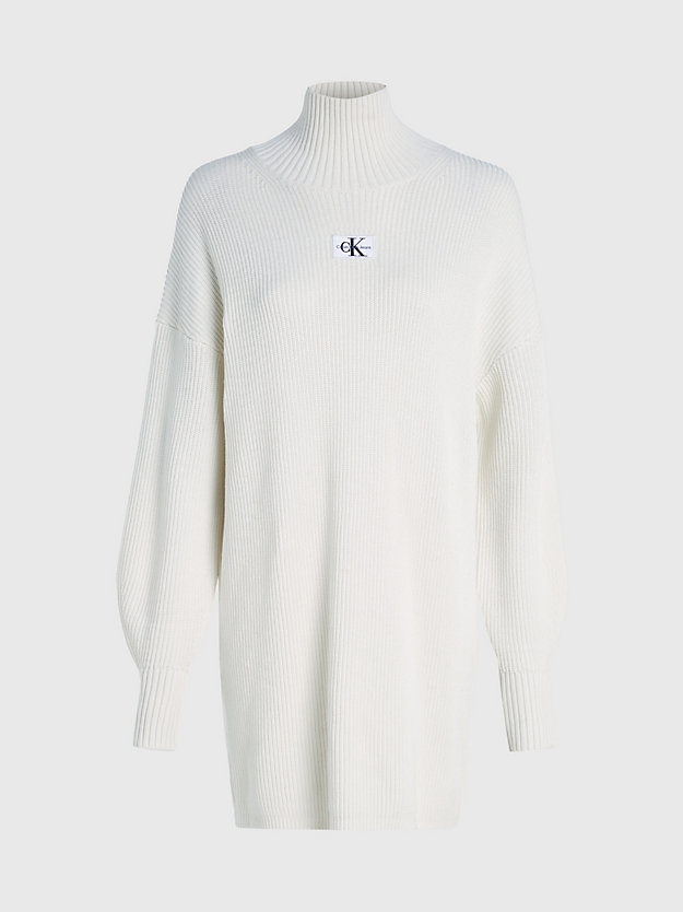 ivory relaxed cotton jumper dress for women calvin klein jeans