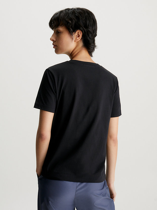 camiseta relaxed con estampado en la espalda black de mujer calvin klein jeans