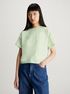 Calvin klein t shirt green new arrivals