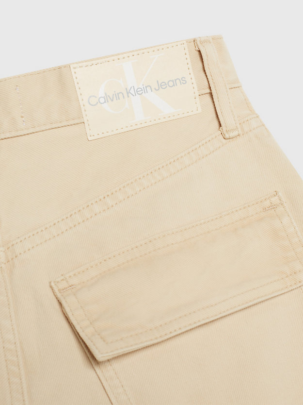 angora high rise relaxed utility jeans voor dames - calvin klein jeans