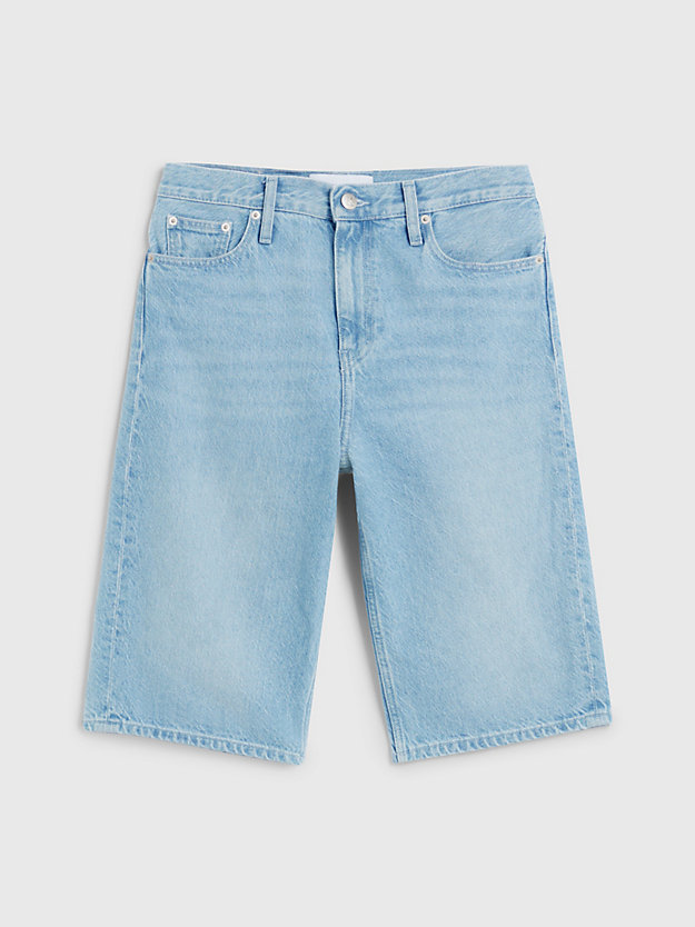 denim light denim bermuda korte broek voor dames - calvin klein jeans