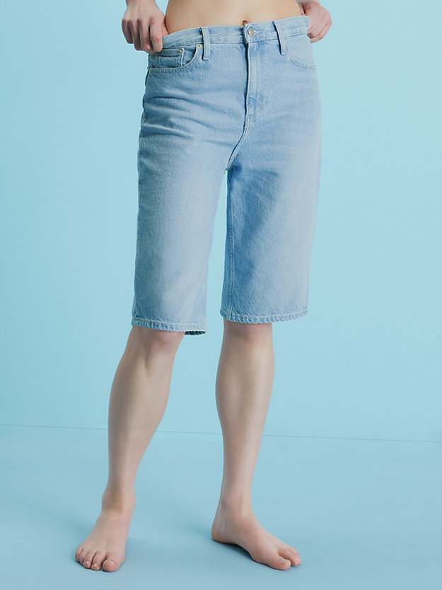 denim light denim bermuda shorts for women calvin klein jeans