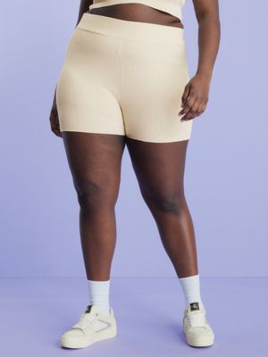 Plus size knit clearance shorts