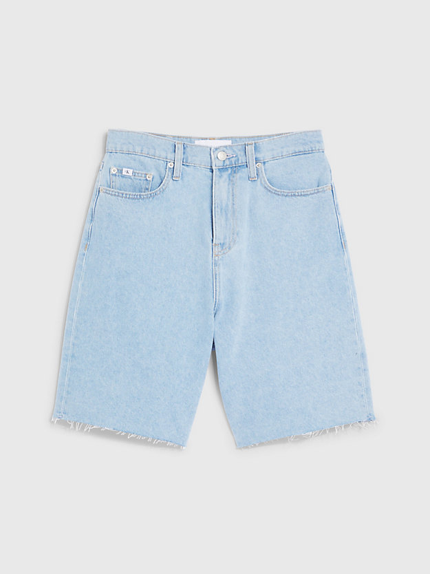 denim light lässige denim-shorts mit hoher bundhöhe für damen - calvin klein jeans
