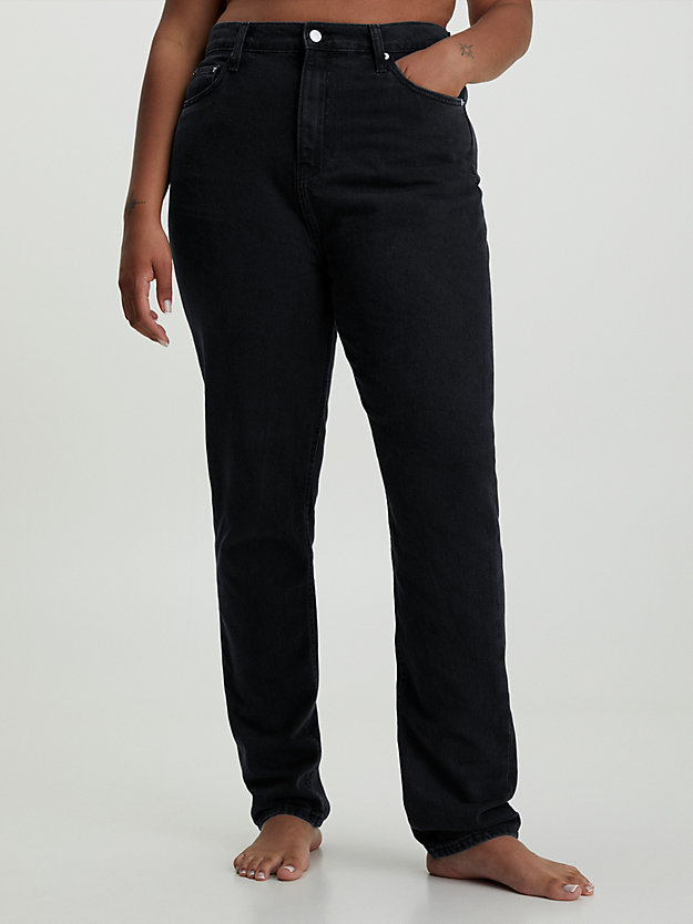 DENIM BLACK Authentic Slim Straight Jeans for women CALVIN KLEIN JEANS