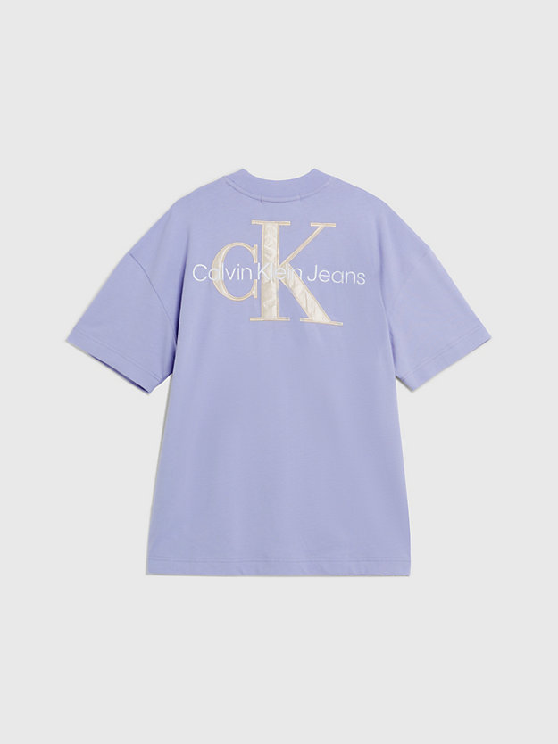 hyacinth hues relaxed monogram t-shirt voor dames - calvin klein jeans