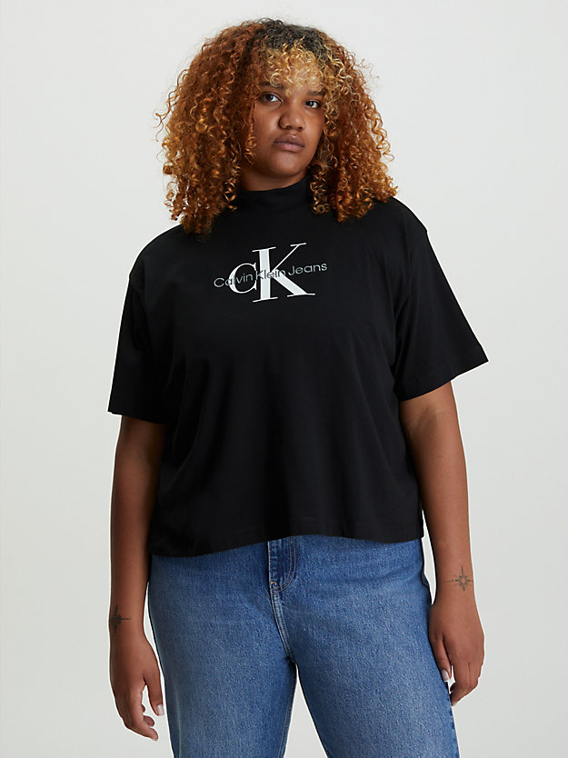 CK BLACK Camisa holgada con monograma de mujer CALVIN KLEIN JEANS