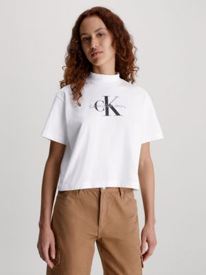 Calvin Klein Jeans GRADIENT MONOGRAM T-SHIRT White - Free delivery