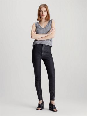 Coated deals ankle jeans