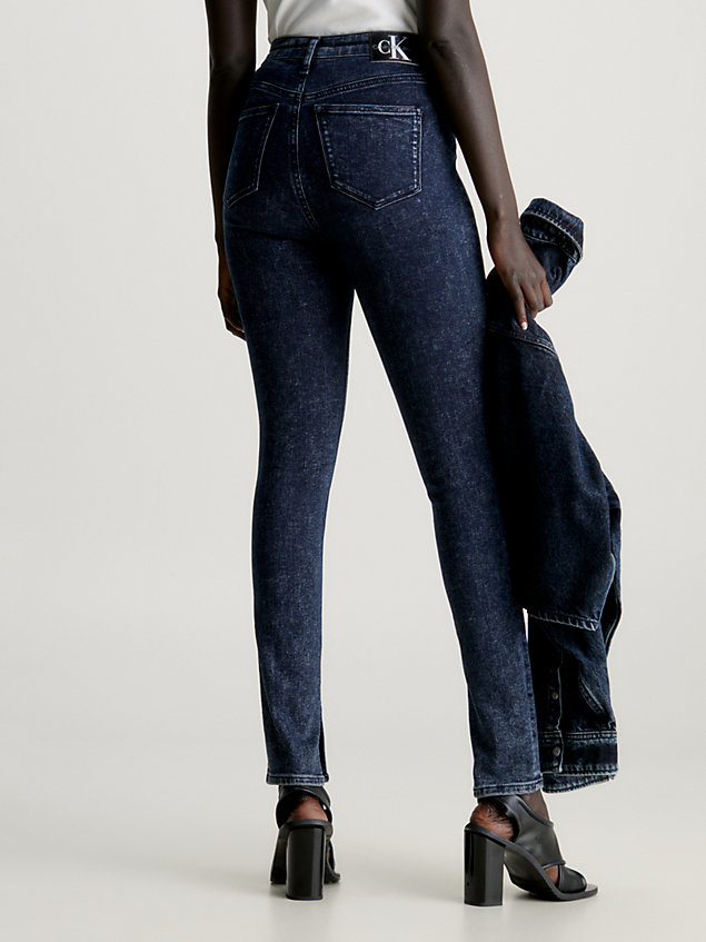high rise skinny jeans denim da donna calvin klein jeans