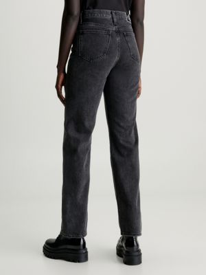 Calvin klein high rise cheap straight jeans